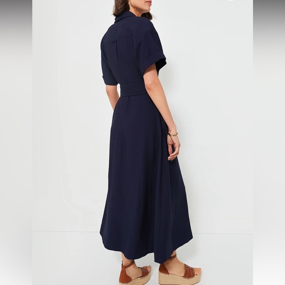 Navy Lucienne Maxi Dress - Picture 4 of 11